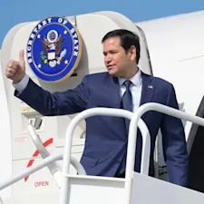 Secretary Marco Rubio aboard Air Force Three