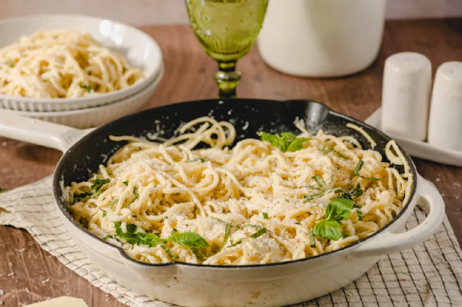 Lemon Ricotta Spaghetti