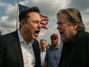 Elon Musk and Steve Bannon's Fiery Feud Shakes GOP-1