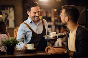 What is a waiter's favorite sport? image