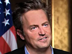 Matthew Perry ONDCP White House - Frame Grab - Smile