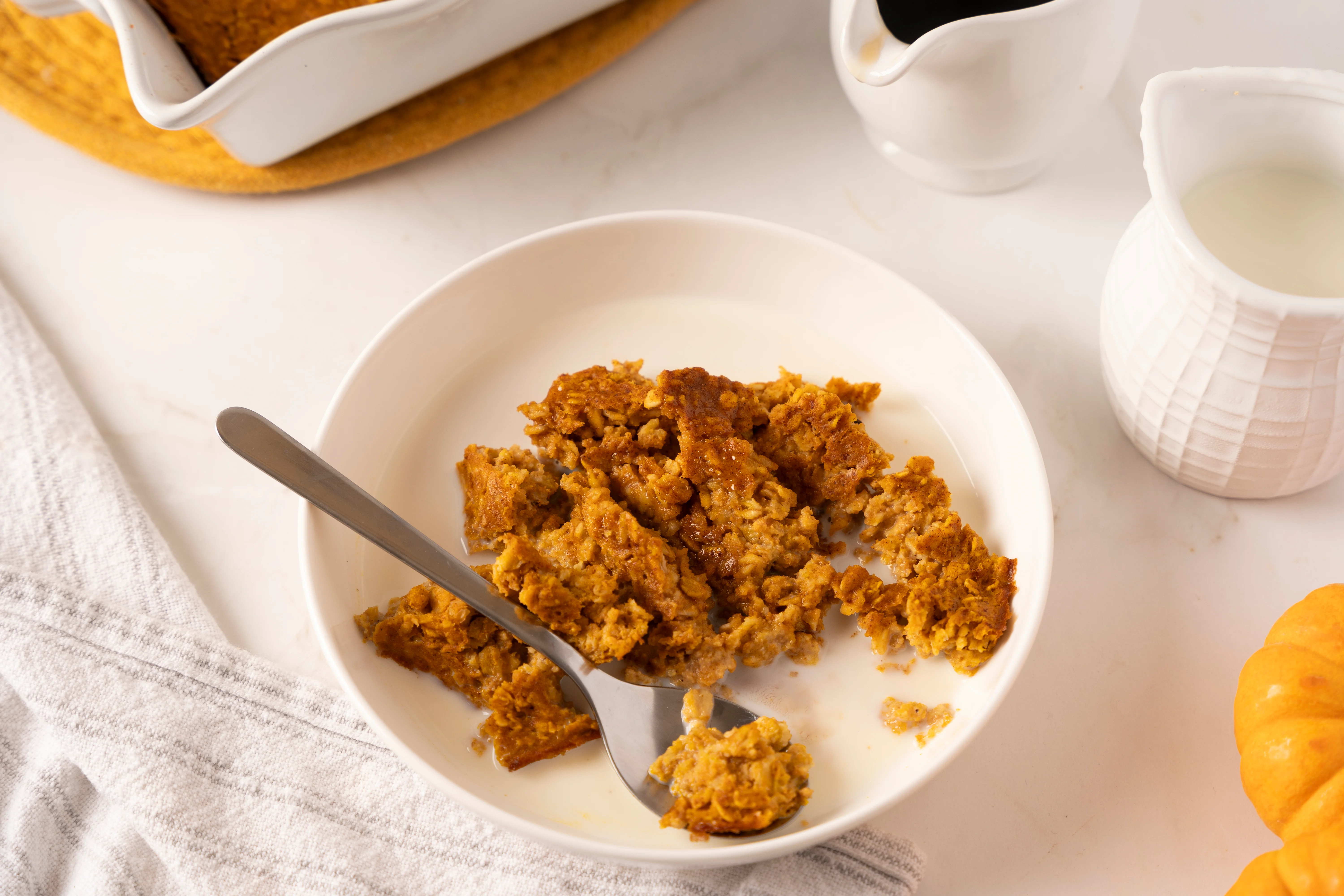 Baked Pumpkin Oatmeal | Lazy Cooking