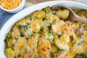 Baked Brussels Sprouts au Gratin-6