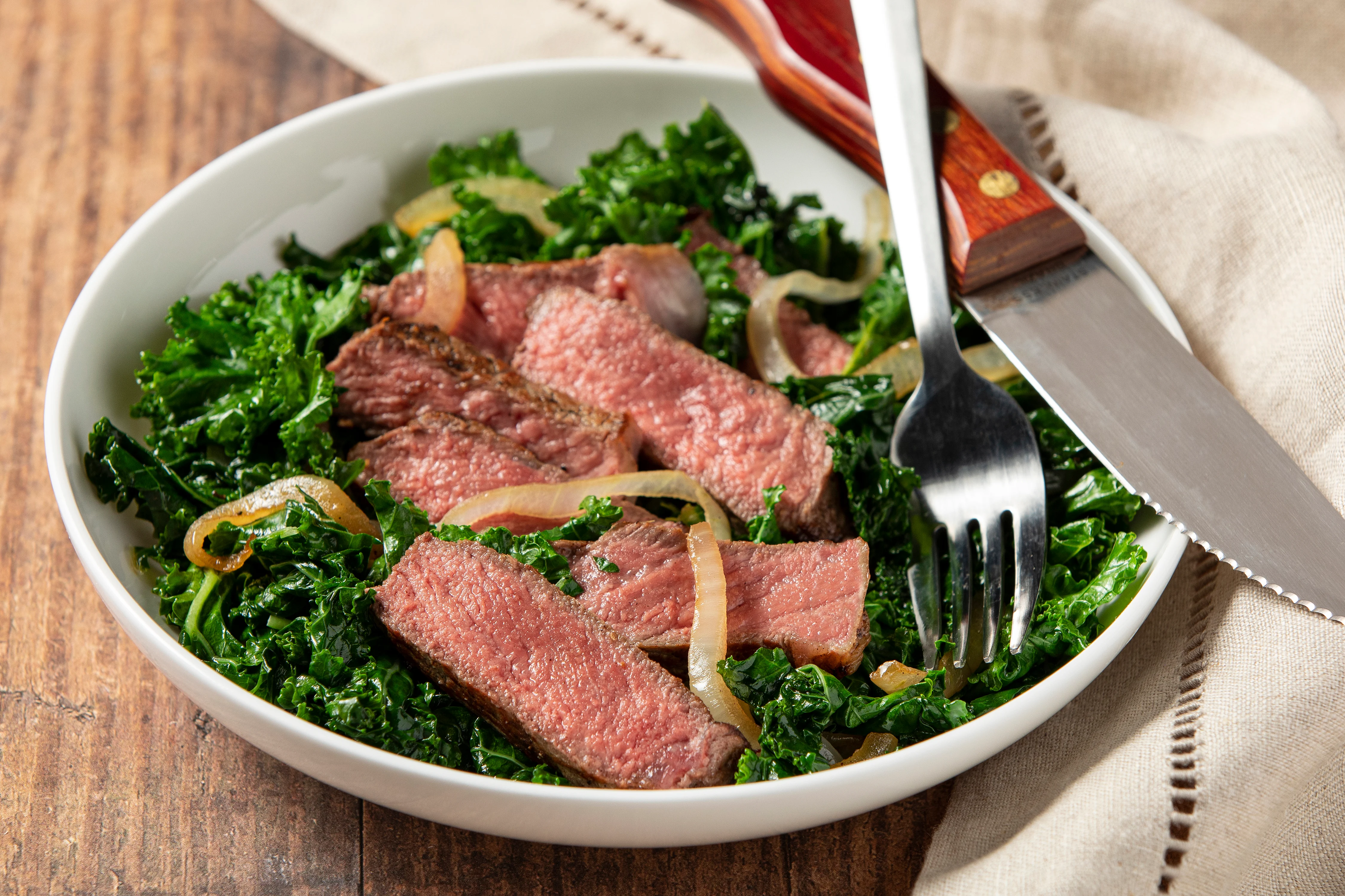 Skinny Steak and Kale | Cooking Professionally