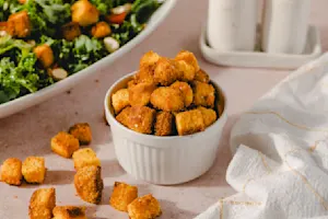 Amazing Cornbread Croutons-5