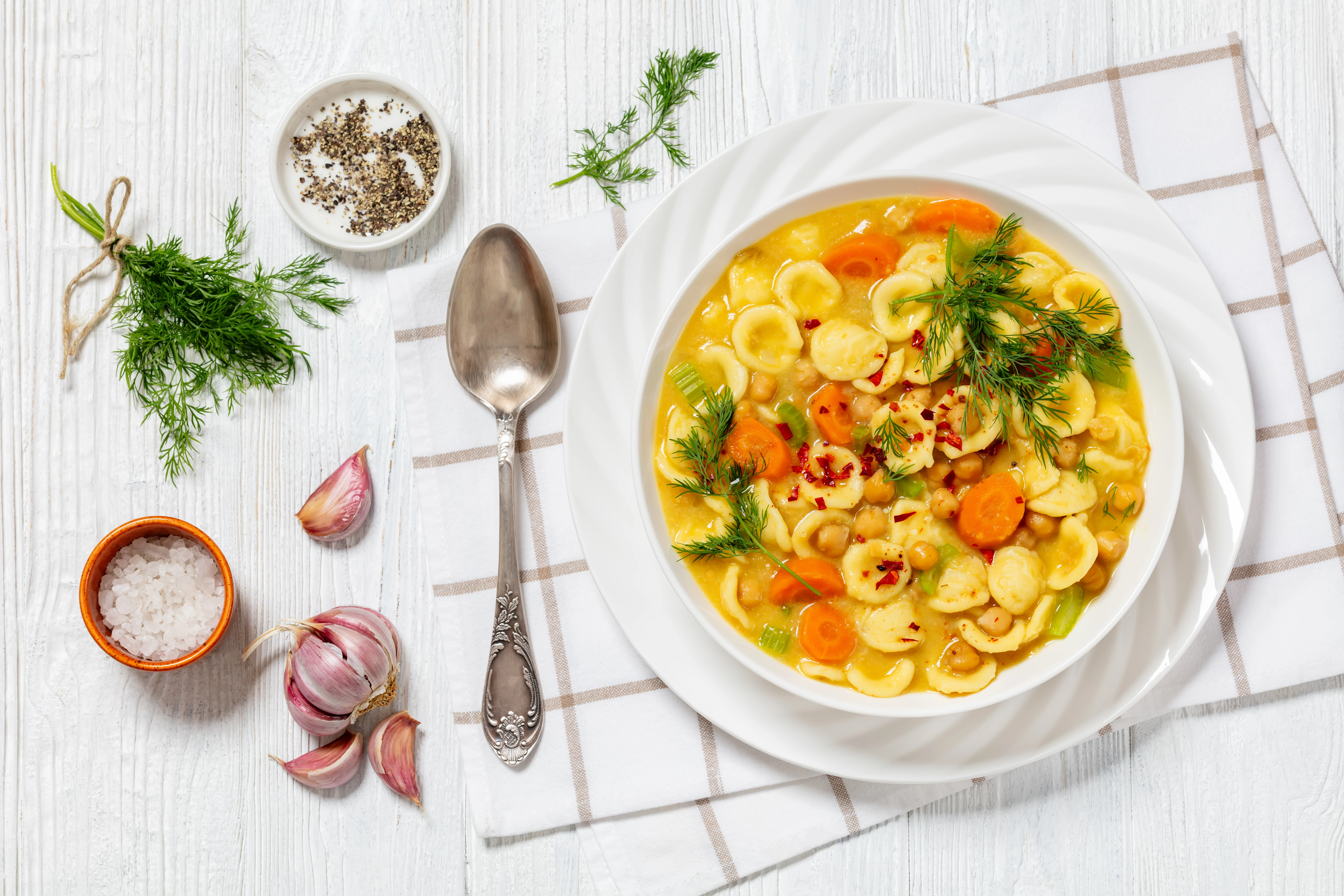 Comfy Chickpea Noodle Soup | Holy Recipe