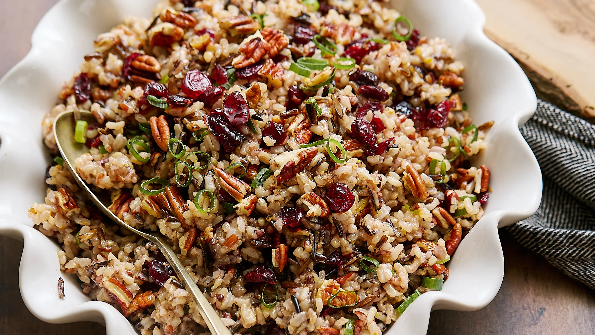 Thanksgiving Harvest Rice Salad | Easier Eats
