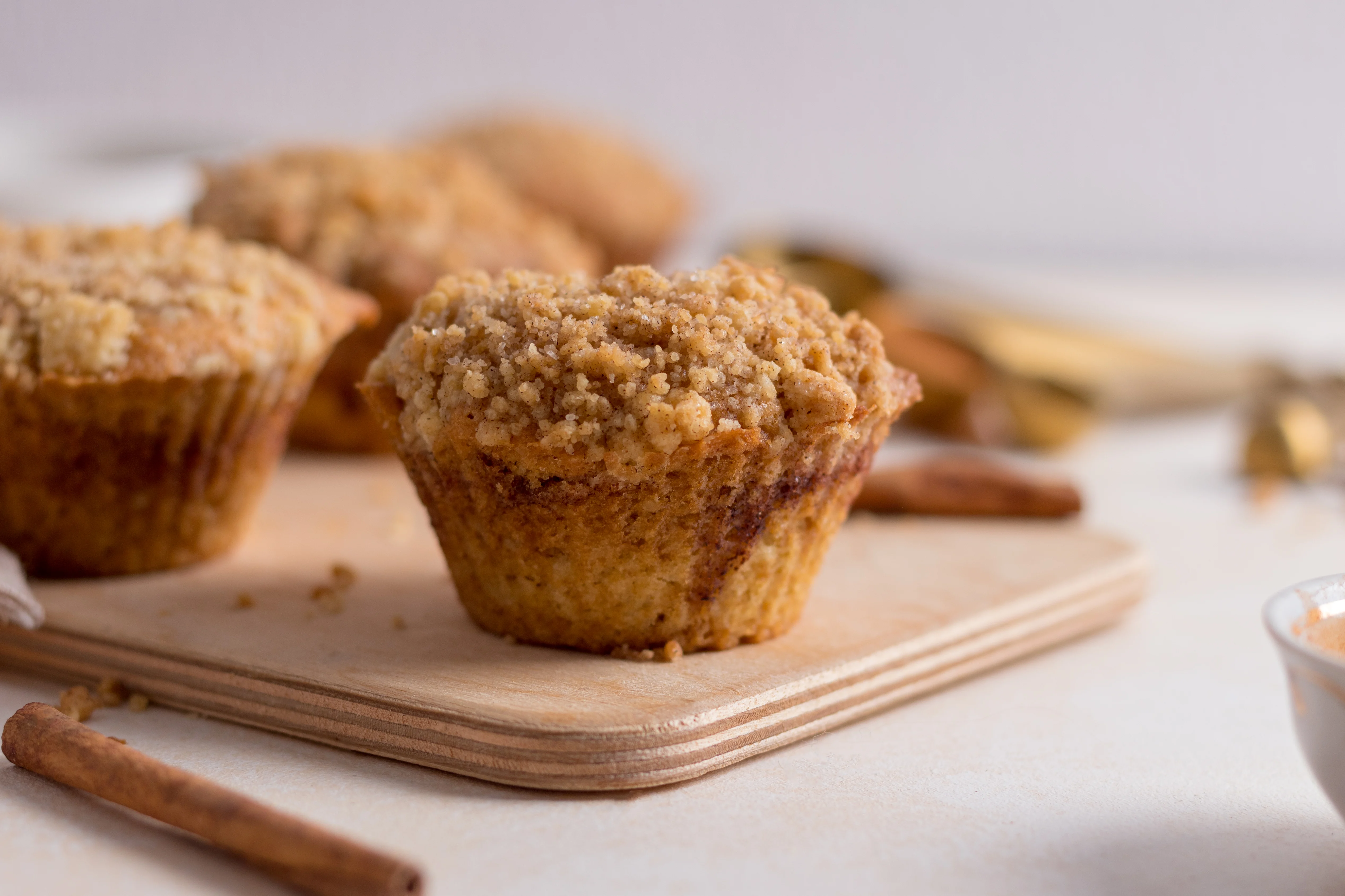 Traditional Cinnamon Streusel Muffins | Command Cooking