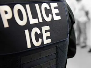 ICE Immigration Raid Scene