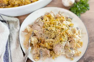 Oink Stroganoff Bake