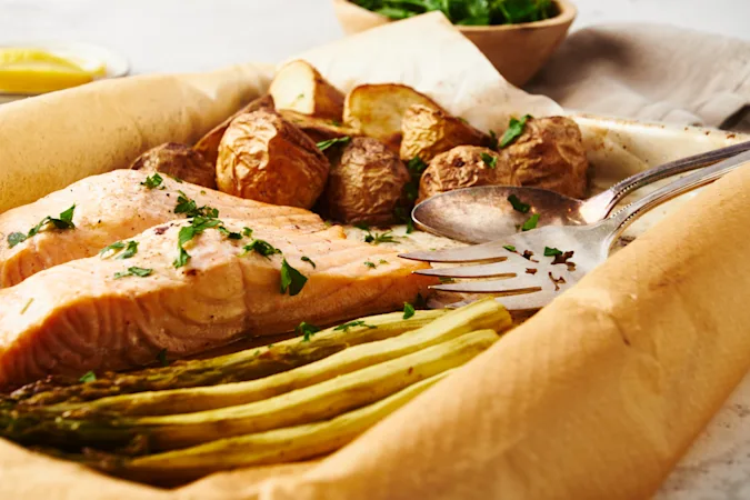 One-Pan Salmon Dinner