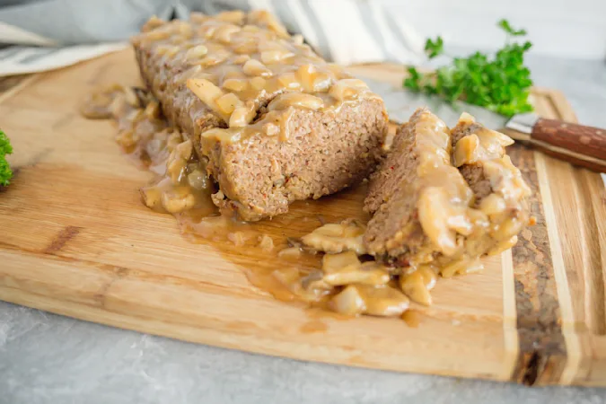 Meatloaf and Brown Gravy