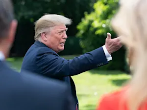 President Trump Departs for West Virginia (48372936566)