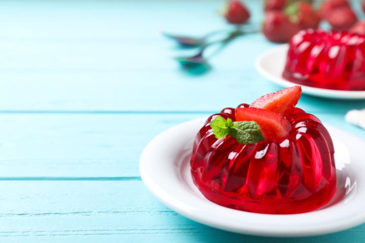  How does one gelatin greet another? image