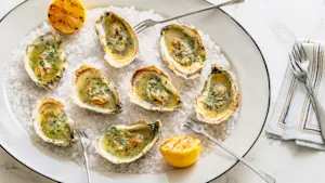 Boozy Grilled Oysters