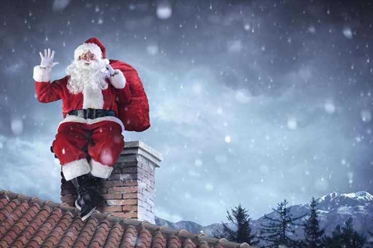  Why does Santa Claus go down the chimney on Christmas Eve? image