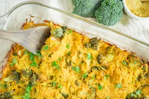 No-Cheese Hashbrown Broccoli Casserole