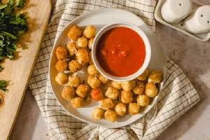 Fried Mozzarella Bites-6