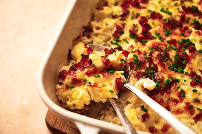 Low-Carb Loaded Cauliflower Casserole 04