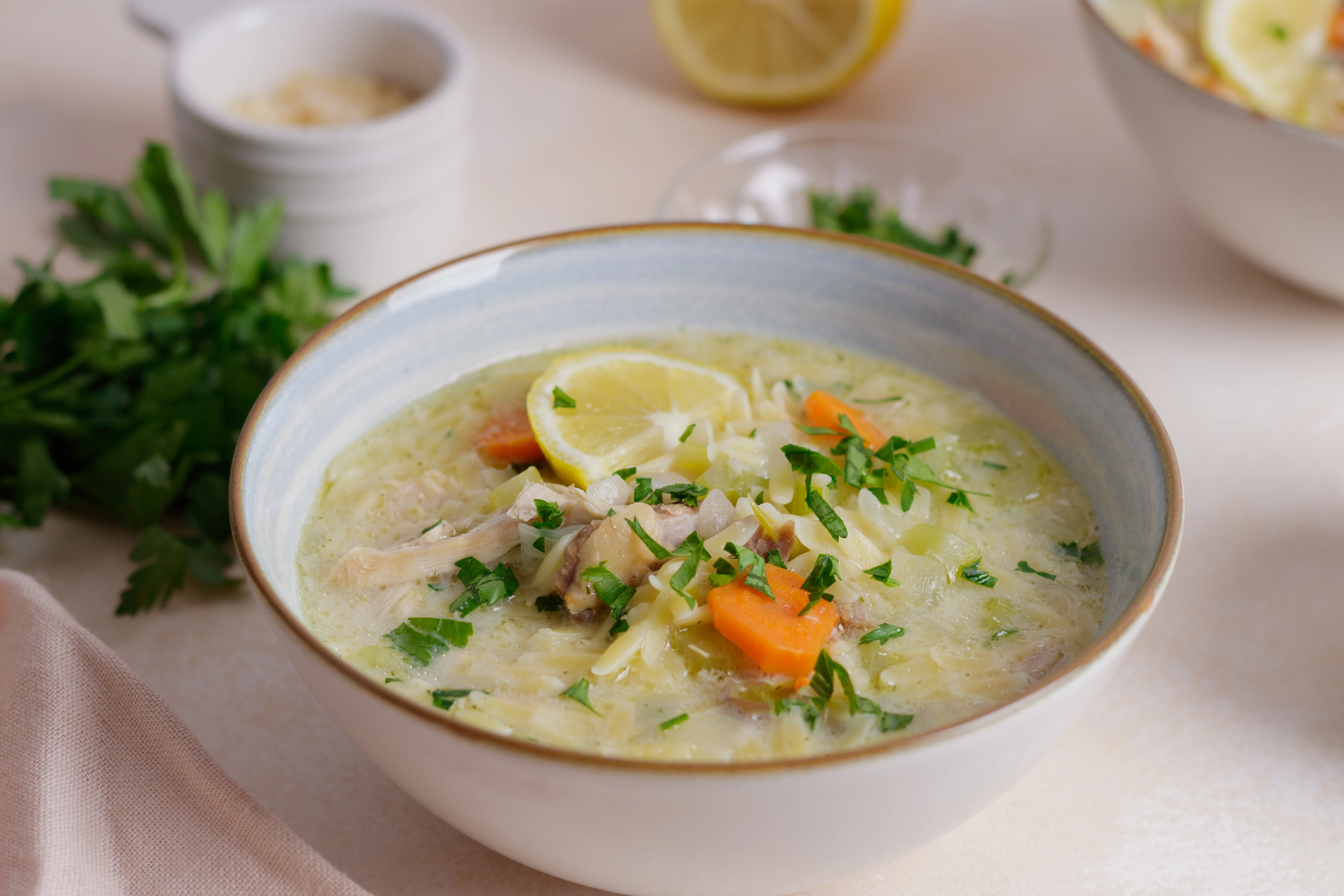 Cozy Chicken Orzo Soup | Fussy Kitchen