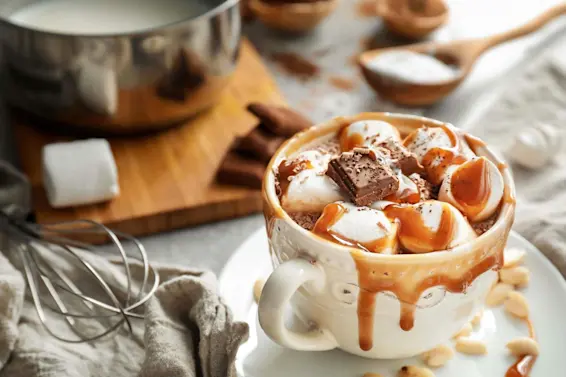 Decadent Caramel Hot Chocolate image