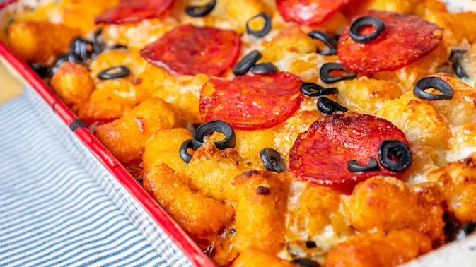 Pizza Tot Casserole 2 1