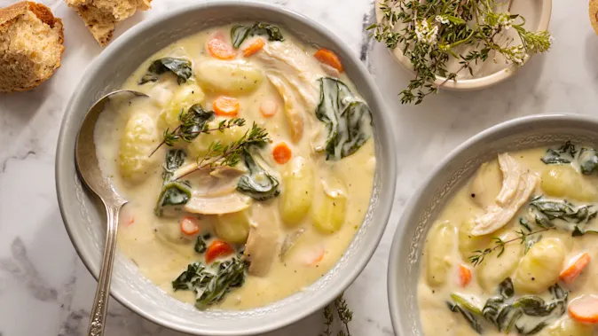 Creamy Turkey Gnocchi Soup