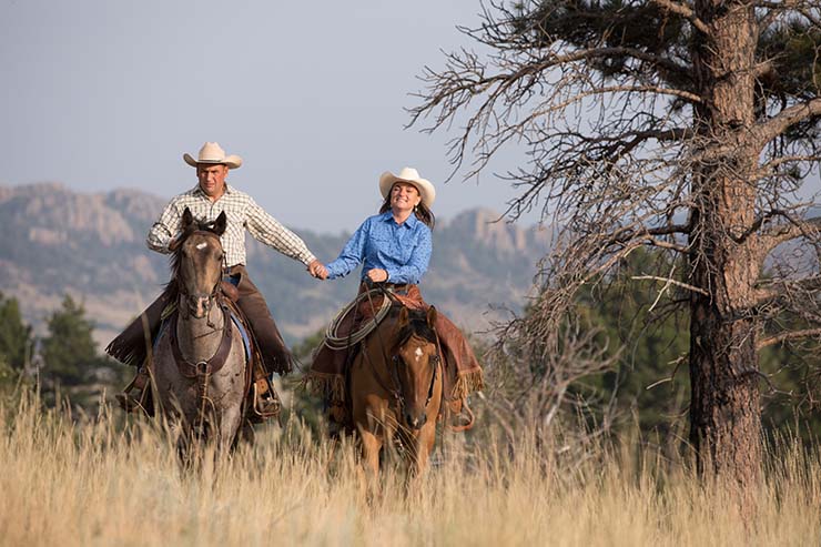  How did the cowboy greet his wife every day after work? image