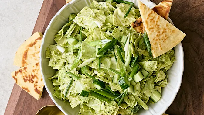 Green Goddess Cabbage Salad 2