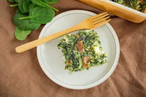 Cheesy Spinach Casserole-4