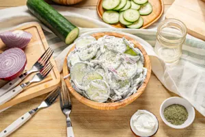 Paula's Creamy Cucumbers