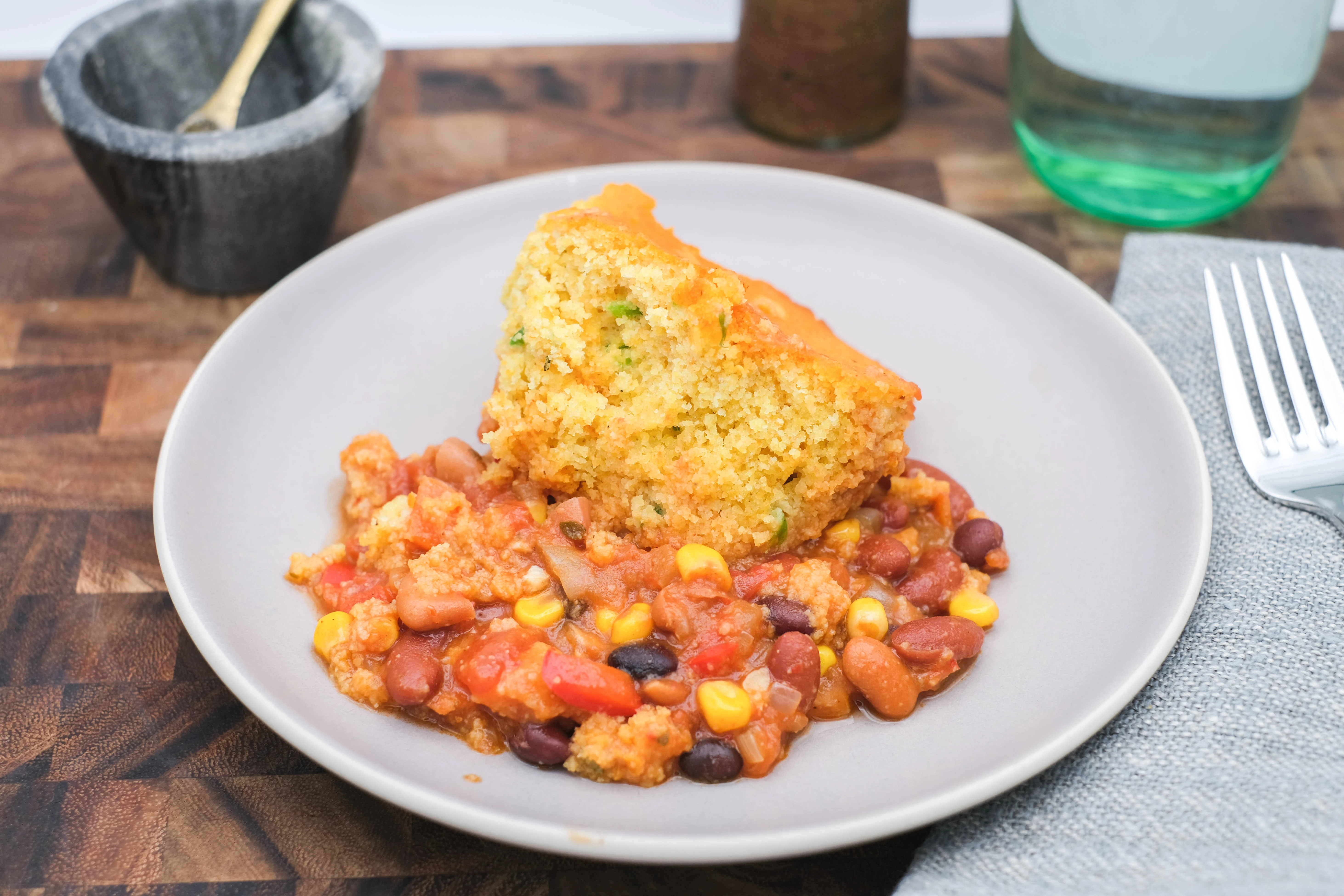 Vegetarian Cornbread Casserole | Cooking Professionally
