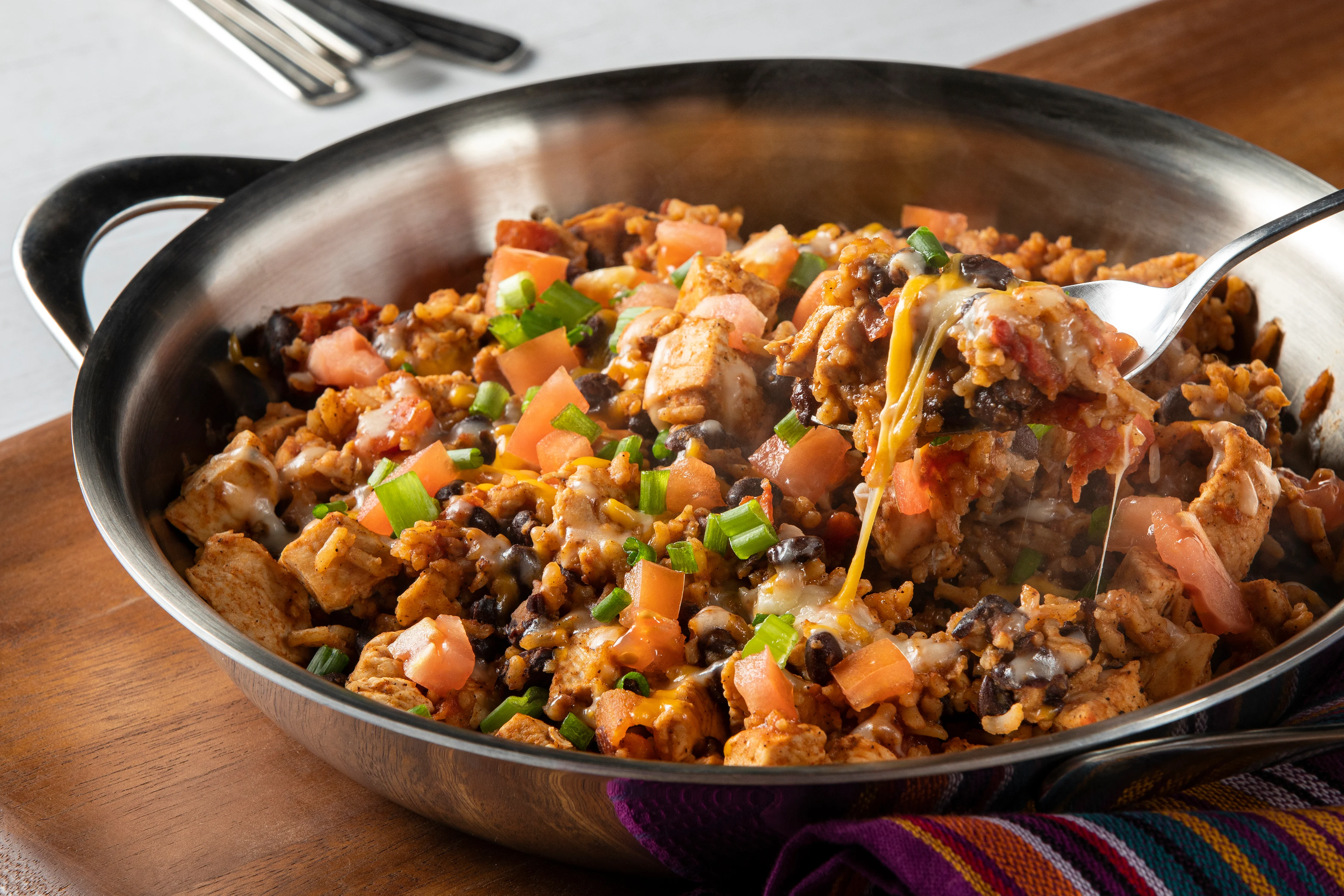 Speedy Chicken Burrito Skillet | Command Cooking