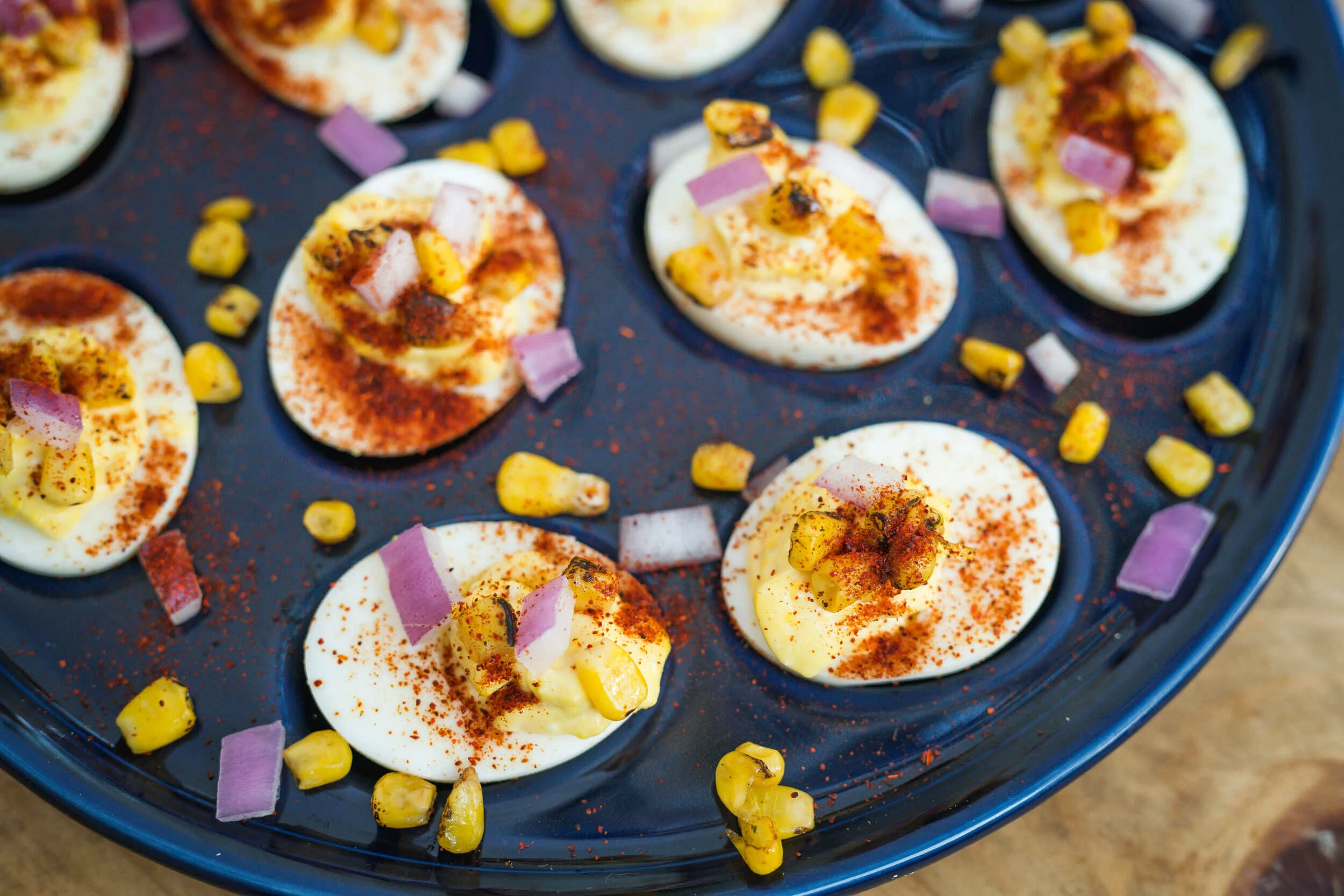Mexican Street Corn Deviled Eggs | Command Cooking