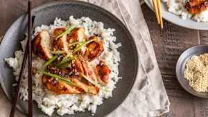 Spicy Korean Chicken and Rice