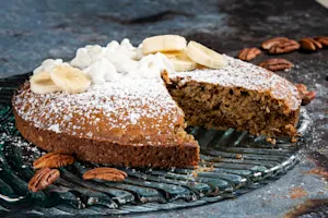 Heavenly Banana Pecan Cake