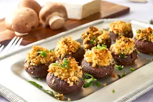 Brie Stuffed Mushrooms-92
