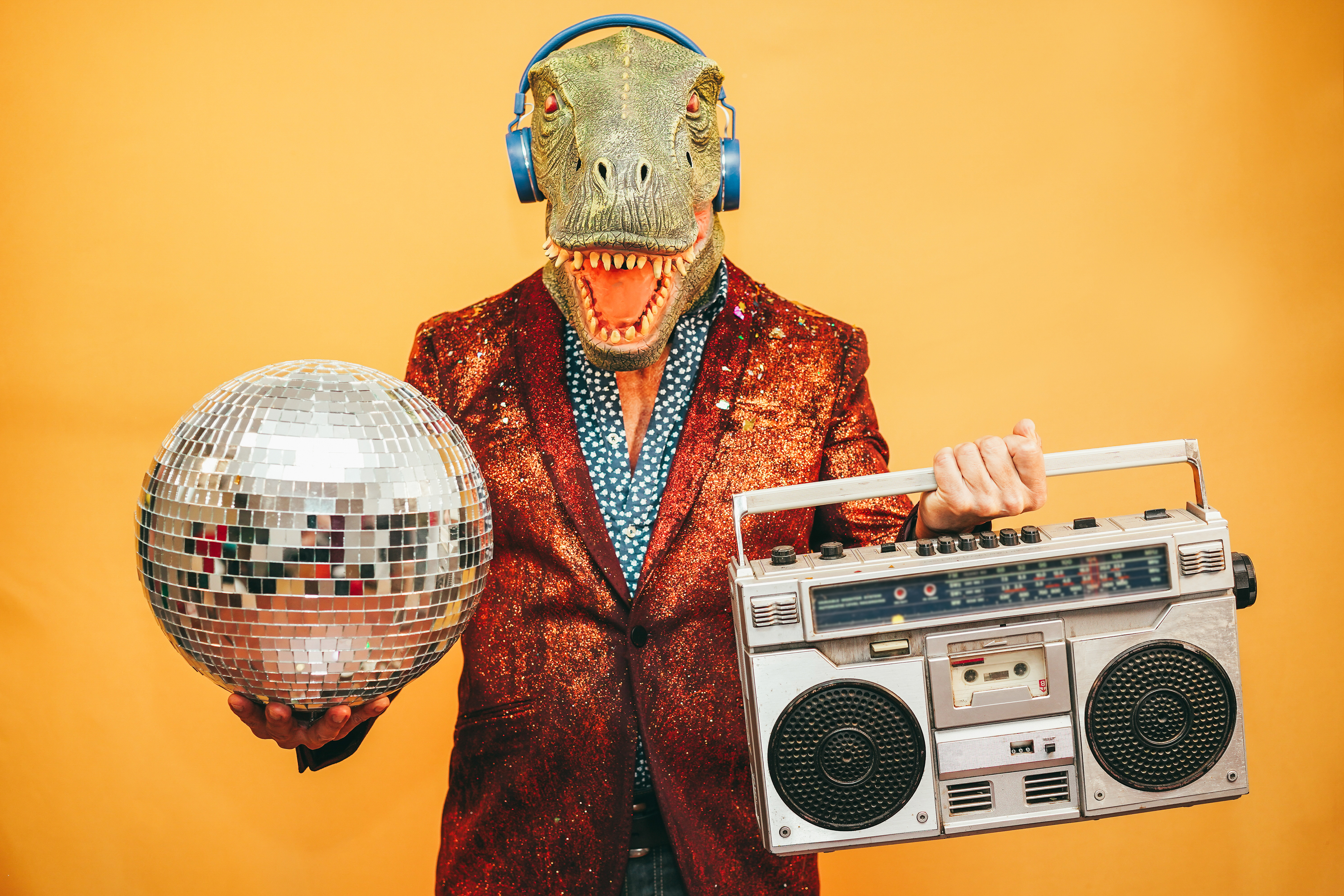 Which dinosaurs make great musicians? image