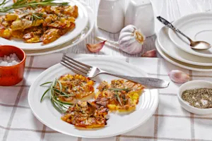 Garlic Smashed Potatoes