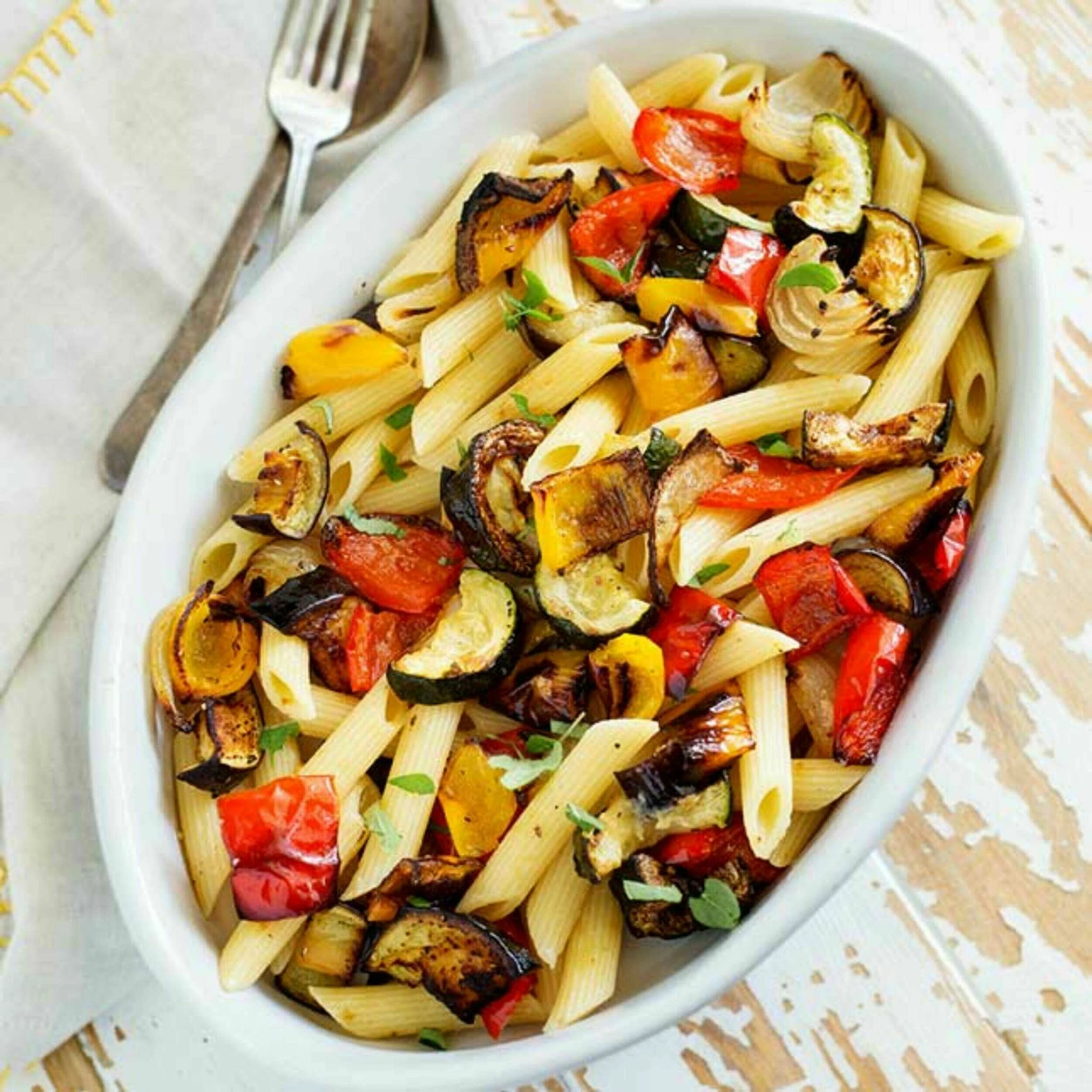 Roasted Vegan Veggie Pasta | Recipes Direct