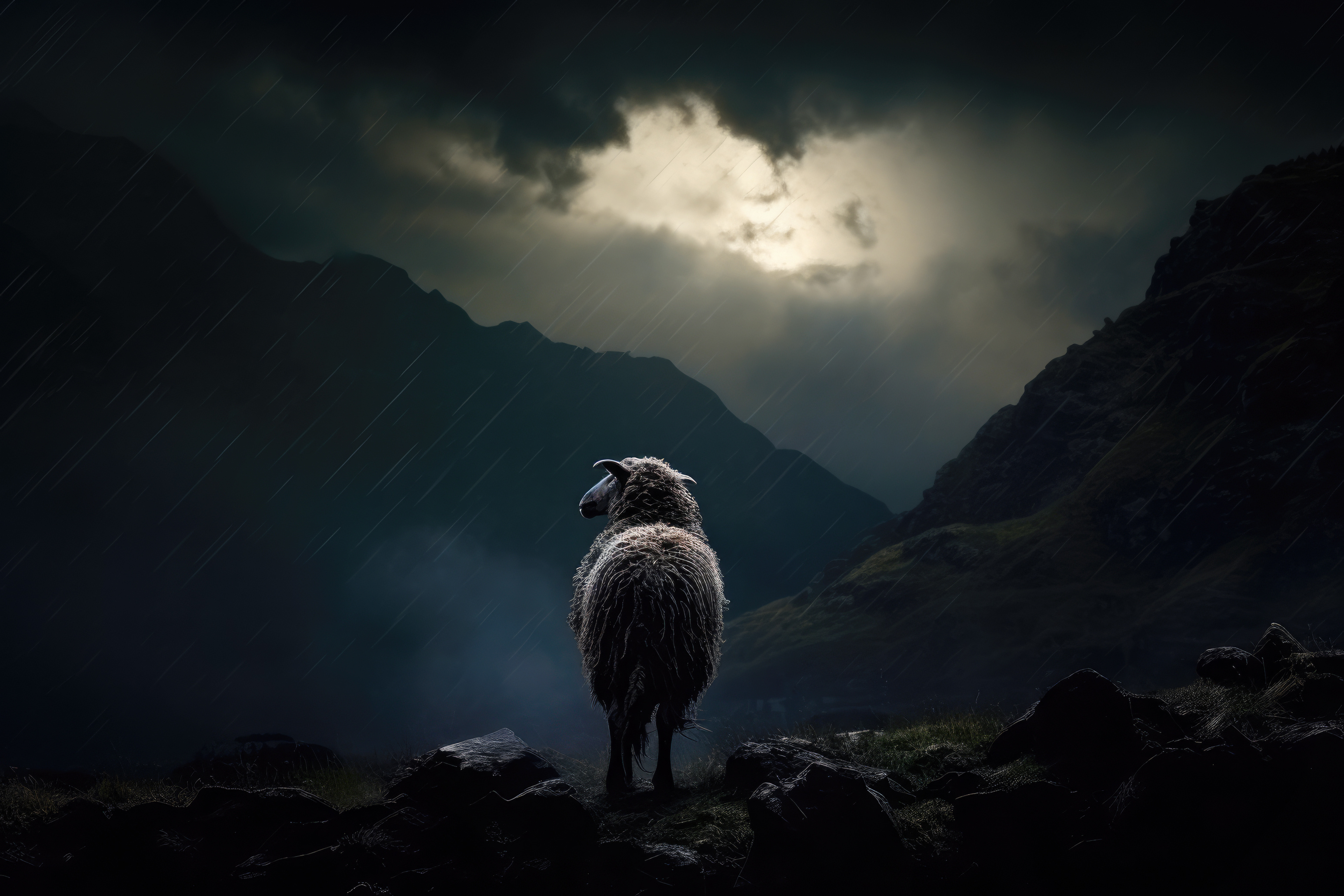 Why did the lamb's mom have to lock her door at night? image