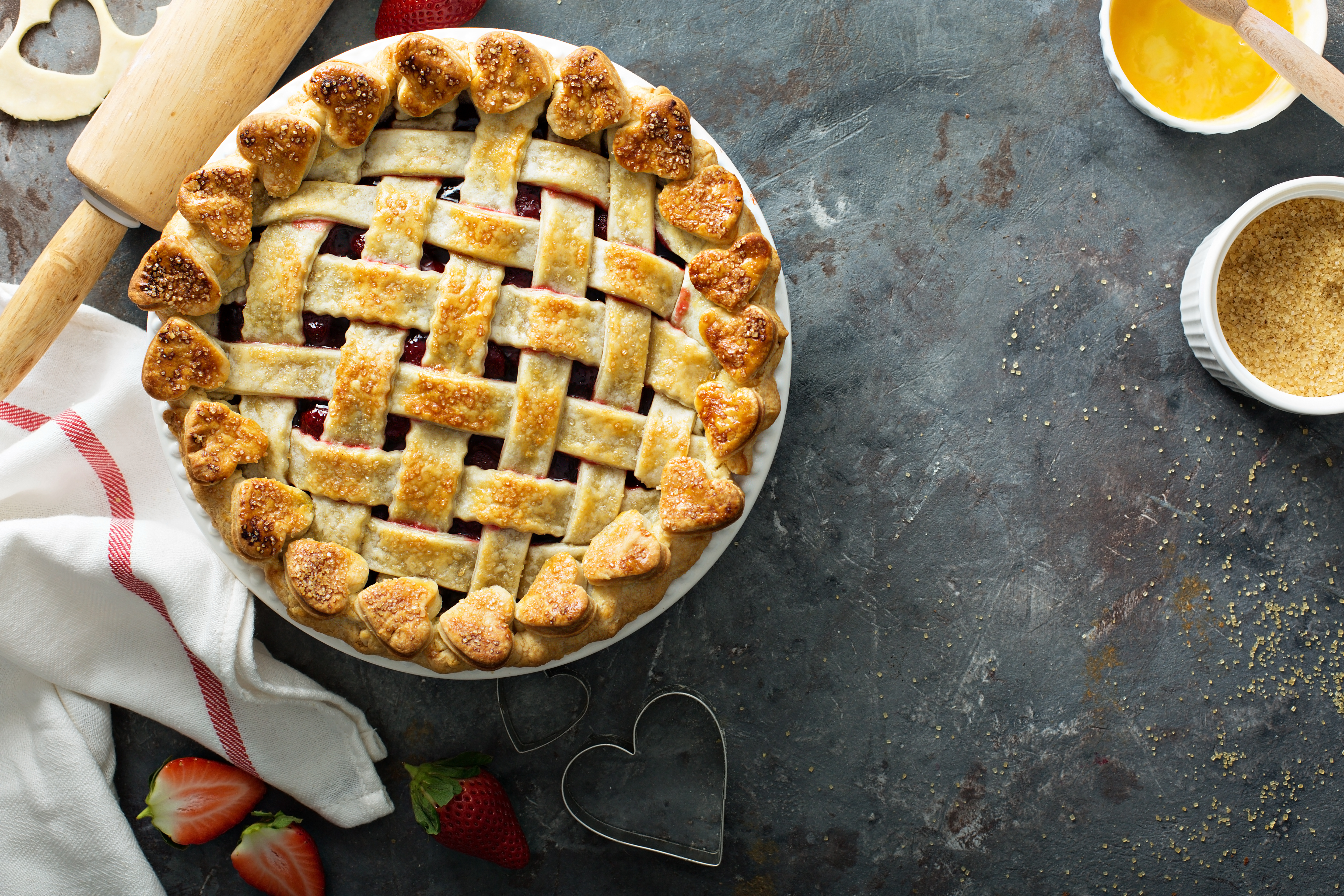 What's the best thing to put into a pie? image