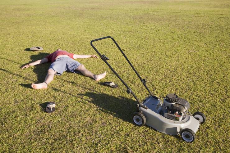  Why did the lawn mower get kicked off the team? image