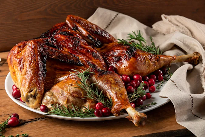 Maple Glazed Spatchcock Turkey