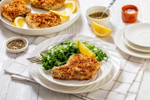 Breadcrumb Baked Pork Chops
