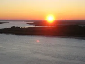 Edisto Island National Scenic Byway - Sunrise from the Crest of McKinley Washington, Jr., Bridge - NARA - 7718267
