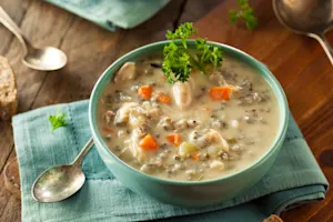 Slow Cooker Chicken Wild Rice Soup image