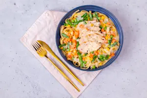 Chicken and Veggie Fettucine-3