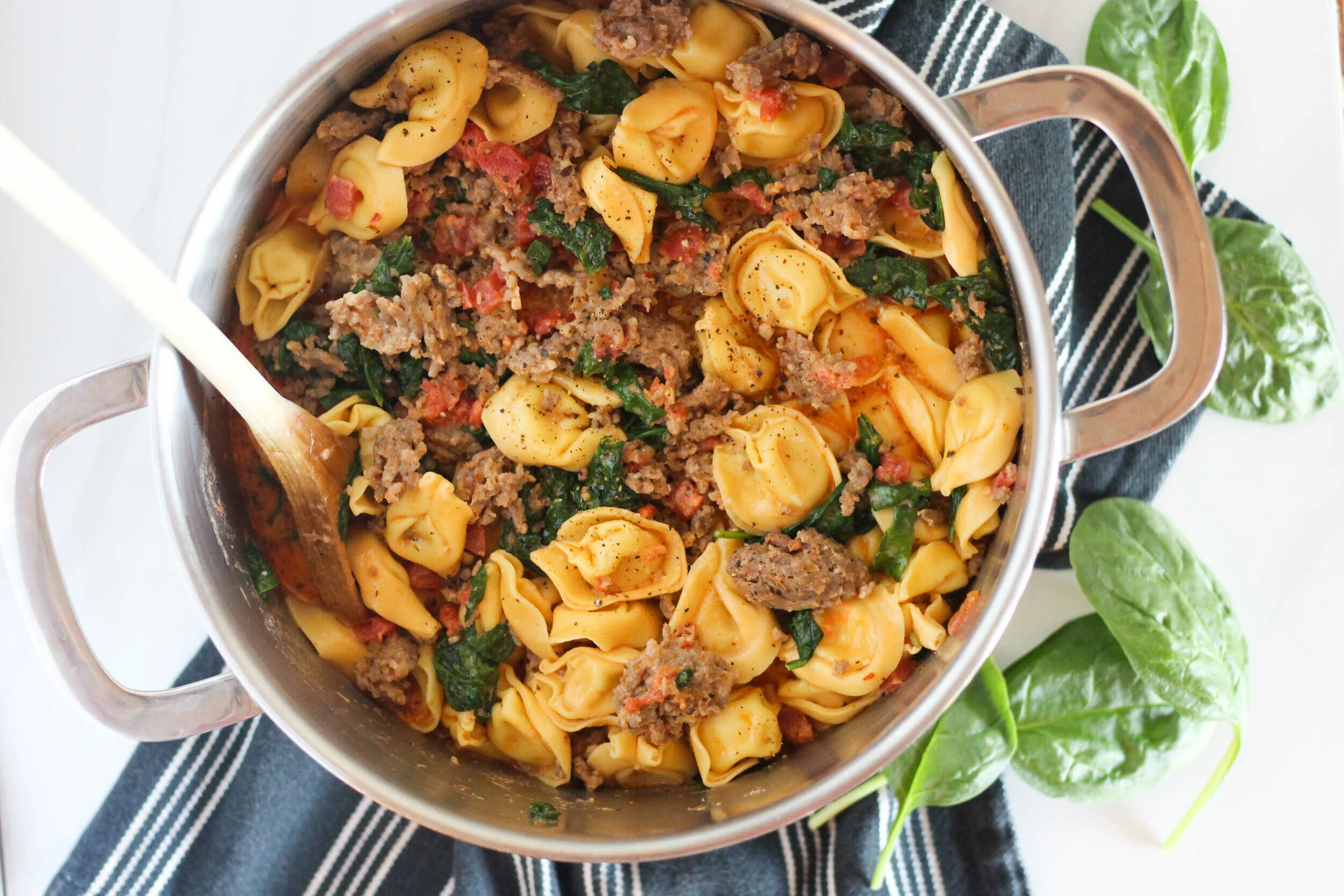 One-Pan Tortellini with Sausage | Recipe Reader