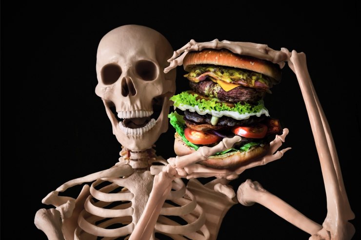  Why are skeletons always hungry? image